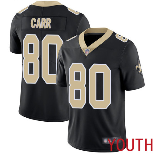 New Orleans Saints Limited Black Youth Austin Carr Home Jersey NFL Football #80 Vapor Untouchable Jersey->youth nfl jersey->Youth Jersey